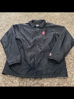 vans x marvel Spider-Man snap up windbreaker, jacket, kids size large